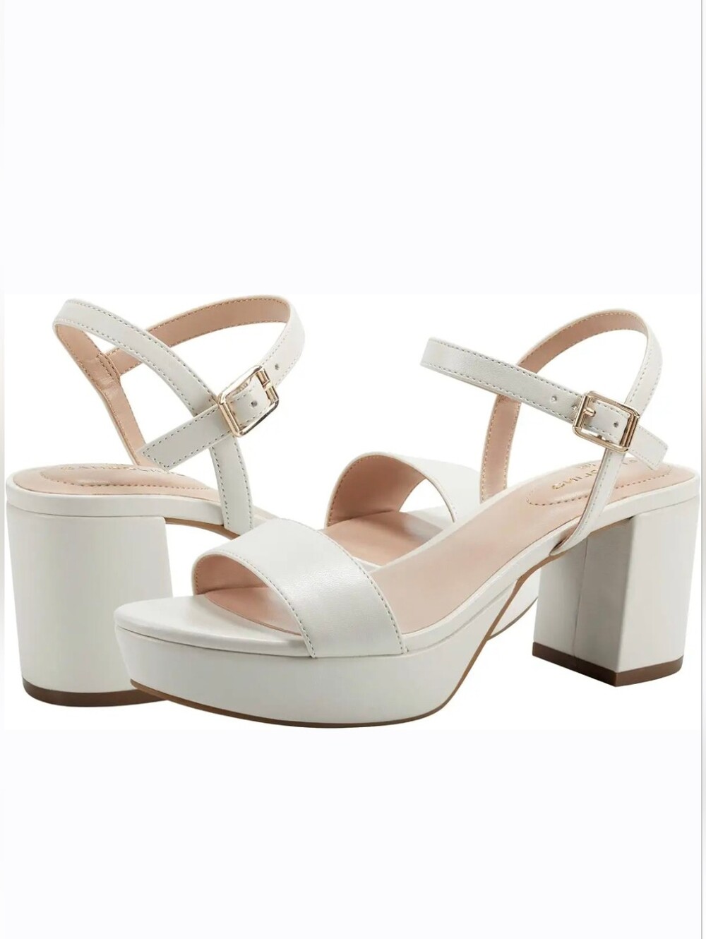 White Bandolino Pennie Platform Heels